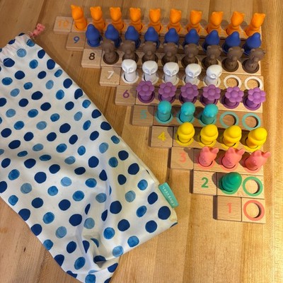 Lovevery Montesorri Math Bars Number Tiles & Nature Counters Replacement Pieces