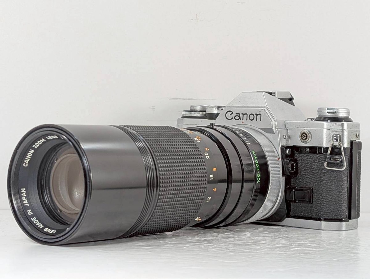 Exc+3 READ] Canon AE-1 SLR Film Camera + FD 100-200mm f/5.6 S.C.