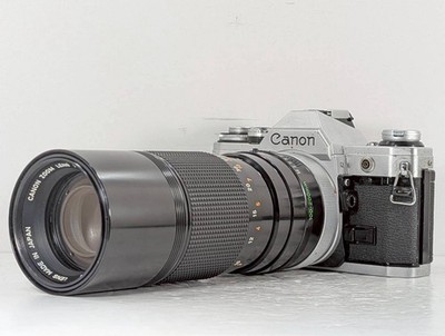 Exc+3 READ] Canon AE-1 SLR Film Camera + FD 100-200mm f/5.6 S.C.