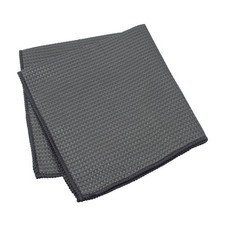 Mikrofasertuch Auto 40x40 Poliertuch Waffeltuch Glas Grau Fenster Microfaser KFZ