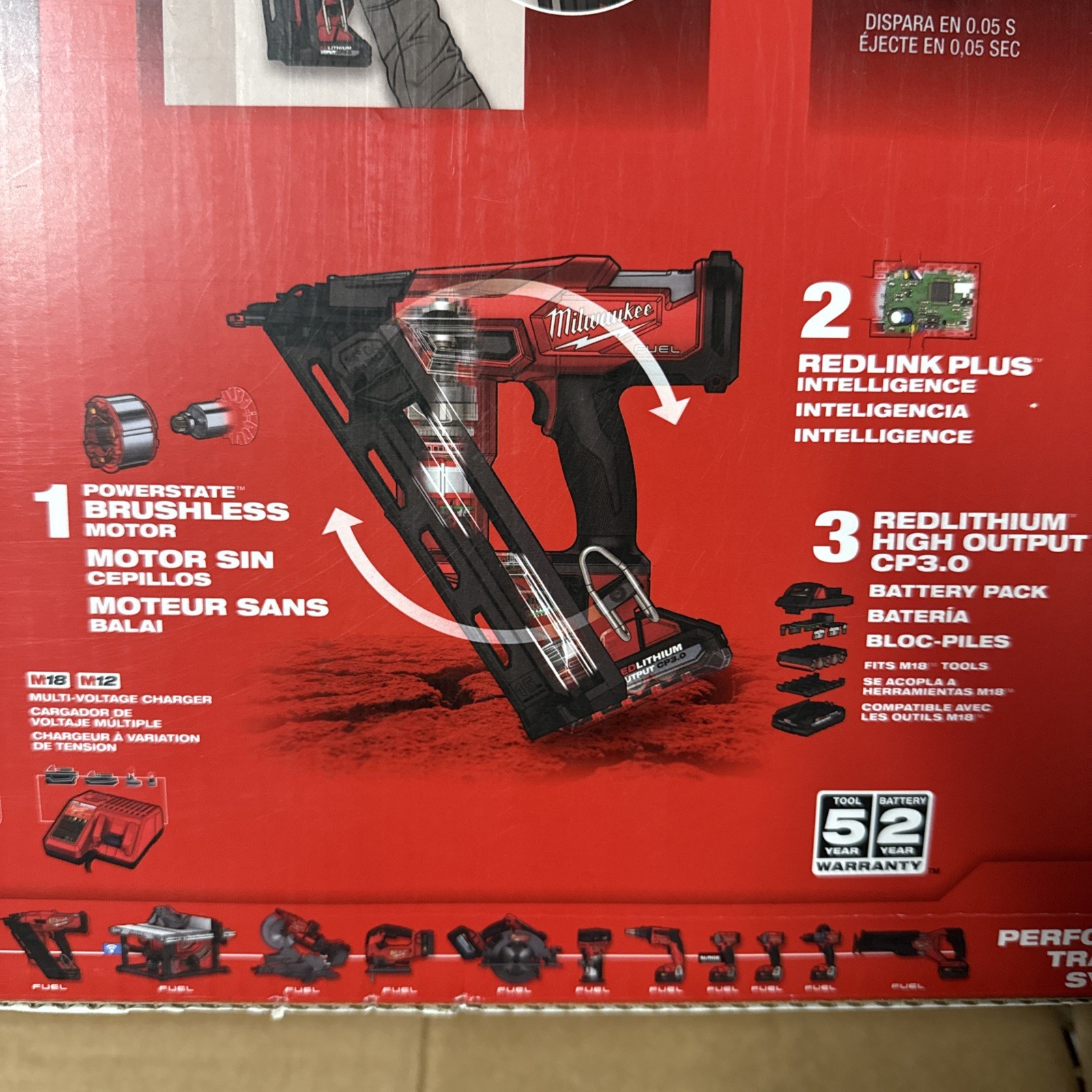 Milwaukee 2839-21CT M18 FUEL&trade; 15 Gauge Finish Nailer Kit *NEW SEALED*