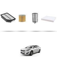 Hoffcar Wartungskit - 4 Filter Kompatibel Mit Hyundai I40 Ii 1.6 Crdi 85KW