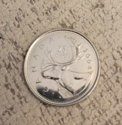 2004-P Proof-Like Canada Brilliant Uncirculated Caribou & QEII