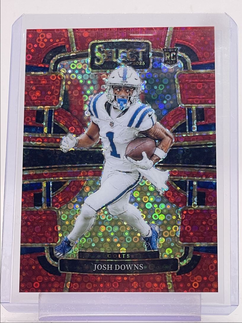 JOSH DOWNS 2023 SELECT CONCOURSE ROOKIE RED DISCO PRIZM RC /49 Q3798