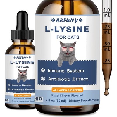 Lysin für Katzen 60ml, Immunsystem, Atemwege, Allergiefrei, Hühnchen