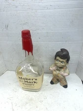 Empty Makers Mark Bourbon Whisky Bottle 1.75L Big Whiskey