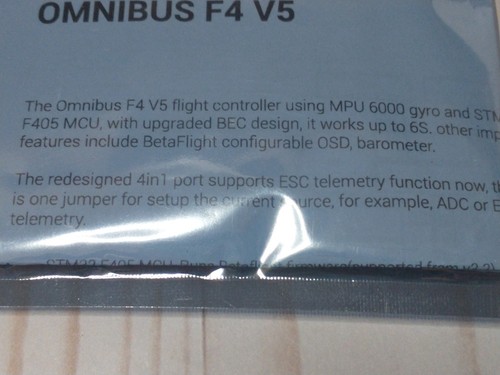 Omnibus F4 V5. 1 Flight Controller 6s Capable FPV Drone Wing Plane F405 - Picture 4 of 17