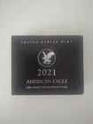 2021-W AMERICAN EAGLE SILVER $1 PROOF COIN U.S. MINT ORIGINAL CASE/COA