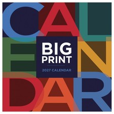 2027 Big Print Wall Calendar