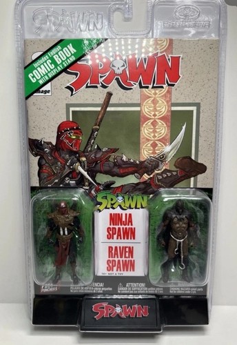 McFARLANE Page Punchers - 3" Figur + Comic - Ninja Spawn & Raven
