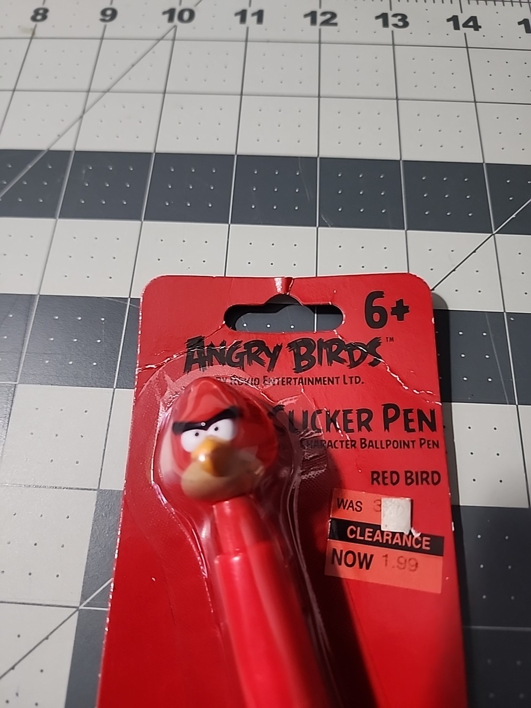 2012 Rovio Angry Birds Tiny Toppers  4 Pack With Clicker Pen MZB