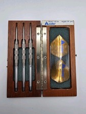 Vintage Accudart Model 135-24 Dart Set With Wooden Case 24G