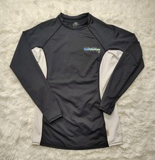 O'Neill Skins UPF 50 Rashguard Long Sleeve Women's Sz XL Black White w/ LOOP