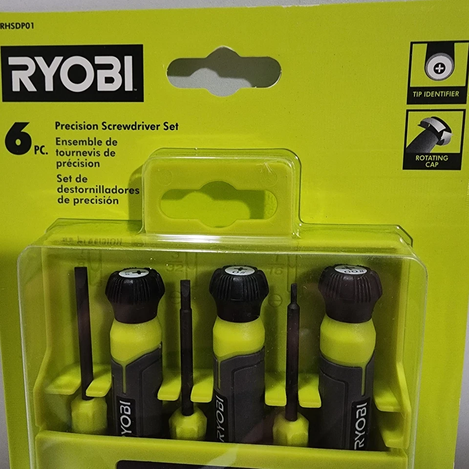 Juego de destornilladores de precisión de 6 piezas, manijas de agarre de cojín, mini destornillador pequeño Foto 4 de 4