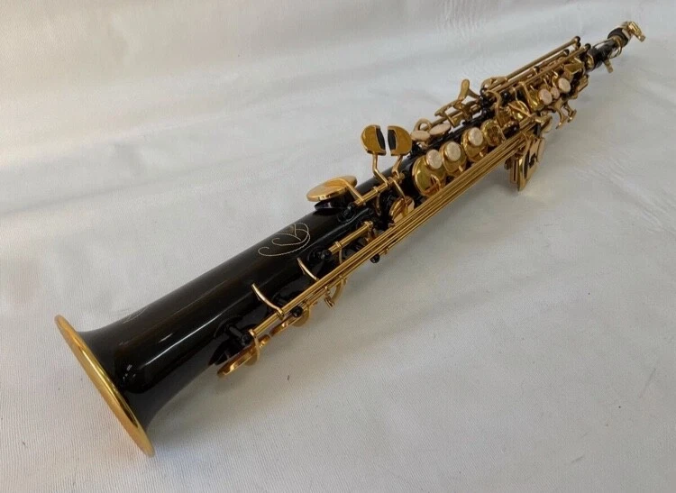 Professional Black Gold Soprano Straight Saxophone, Open Box, Free Shipping - Image 2 of 3