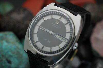 Vintage HAMILTON HF-36 631 Hi-Beat Stainless Steel Chapter Ring Men's Watch