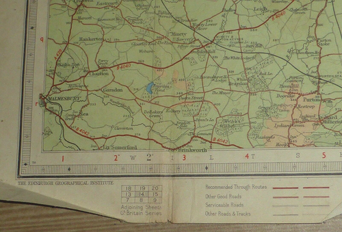 Great Vintage Bartholomew’s Half Inch Contoured Sheet Map, Oxford, 1940s A.F. - Picture 8 of 24