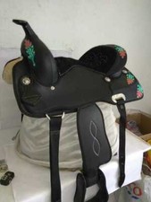 NEW TREELESS BARREL RACING TRAIL RIDING SYNTHETIC SADDLE SIZE 15"