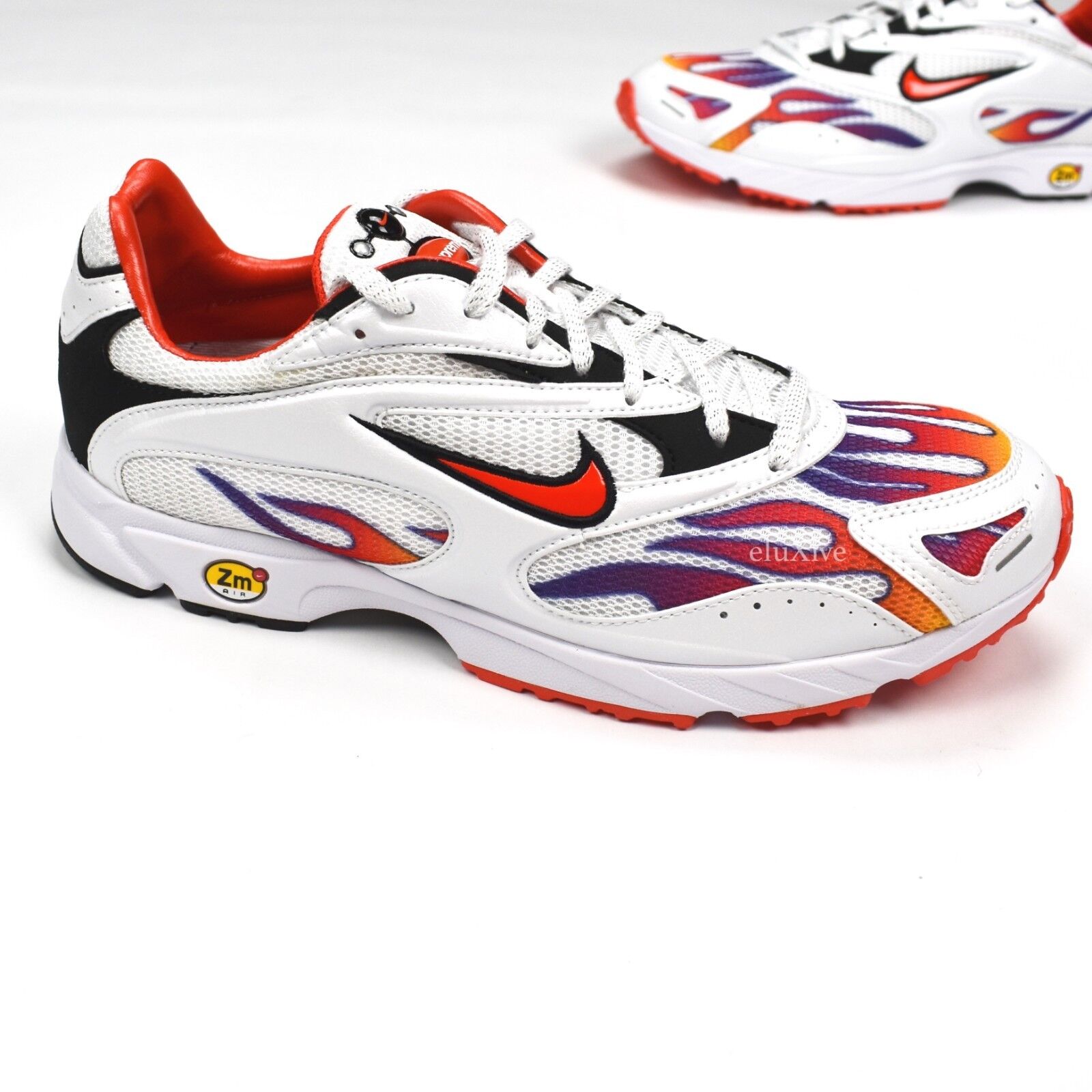 NWT Supreme Nike Zoom Spectrum Plus Flame Fire Logo Sneakers DS AUTHENTIC | eBay