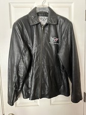 Genuine Gm Lady’s Corvette C5 Leather Jacket Size Large