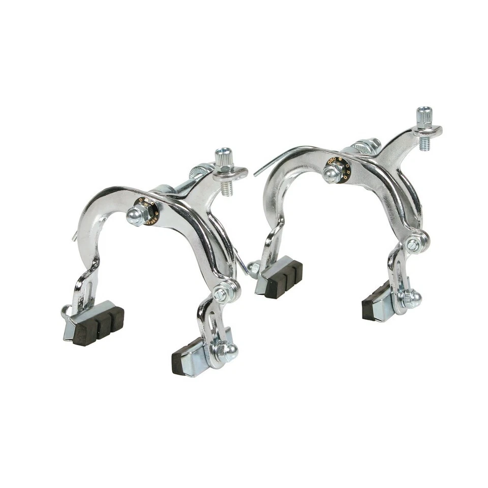 COPPIA PINZE FRENI ANT+POST PER BICI BICICLETTA MTB IN ACCIAIO SET COMPLETO BIKE - Immagine 3 di 4