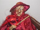 Halloween Animated Witch ~ Eyes Light Up, Moves and Laughs ~ 21" tall — photo 2