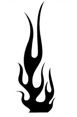 FLAME #13 DECAL VINYL GRAPHIC CAR TRUCK  BLAZE  SUV VAN  SEMI CROSS OVER BLAZE