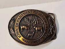 1984 Iowa Department Of Agriculture Limited Edition Belt Buckle - No. 429 Of 500