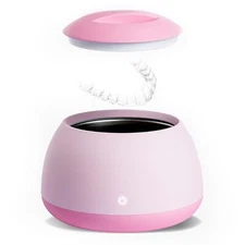 Ultrasonic Cleaner Rose Pink |Mouth Guard Cleaner  Ultrasonic Retainer Cleaner