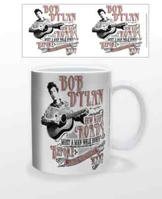 BOB DYLAN ROADS 11 OZ MUG COFFEE TEA FOLK ROCK MUSIC ICONIC CLASSIC GIFT HARMONY