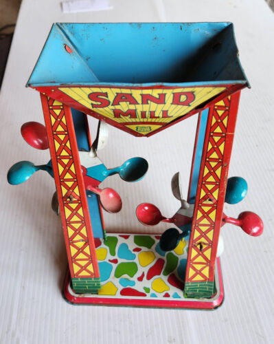 J. Chein Vintage Sand Loader Tin Litho Toy