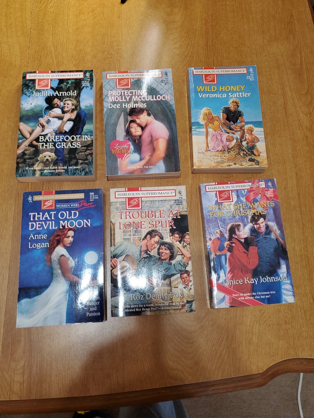 Lot of 6 Vintage Harlequin Super Romances Paperback 1996 1997