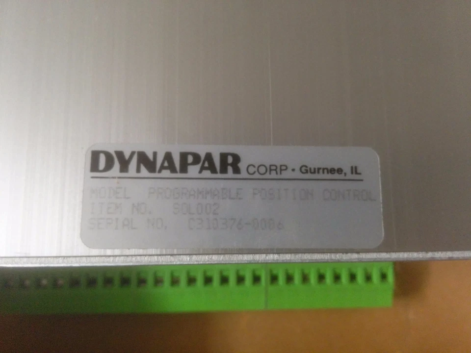 DYNAPAR SOL002 PROGRAMMABLE POSITION CONTROL, NEW IN BOX, 60 DAYS WARRANTY - Image 4 of 4