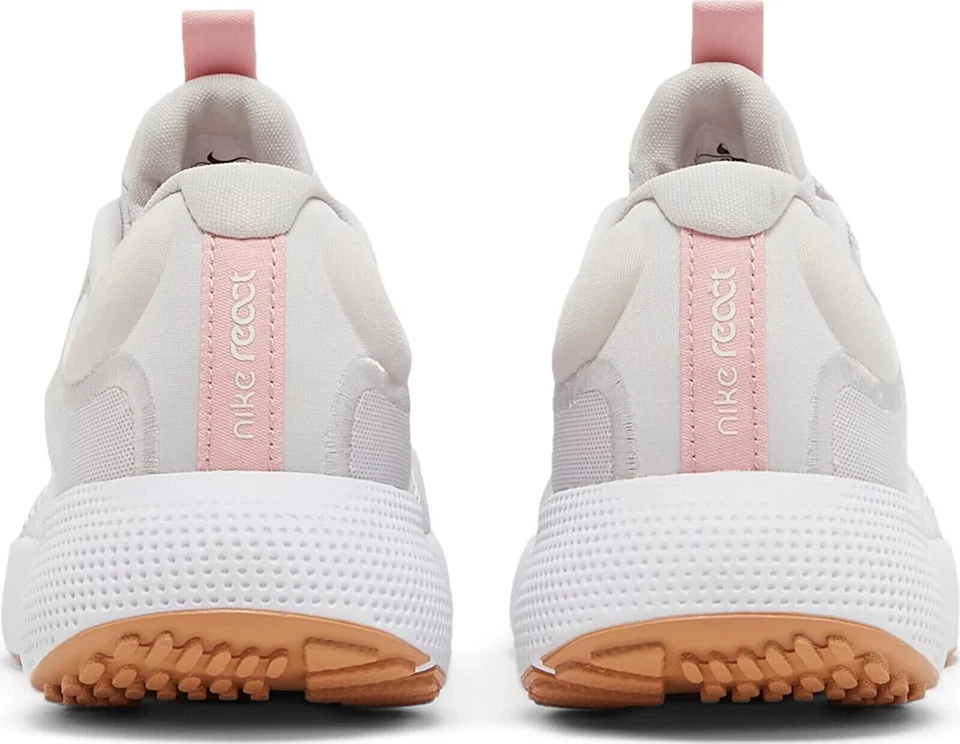 Nike React Escape Run Size 8.5 Womens Running White Grey Pink CV3817 003 - Image 3 of 4