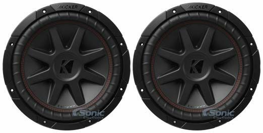 2 Автомобильные сабвуферы Kicker 43CVR122 мощностью 12 400 Вт RMS Comp серии VR с двумя 2-омными динамиками 49590₽