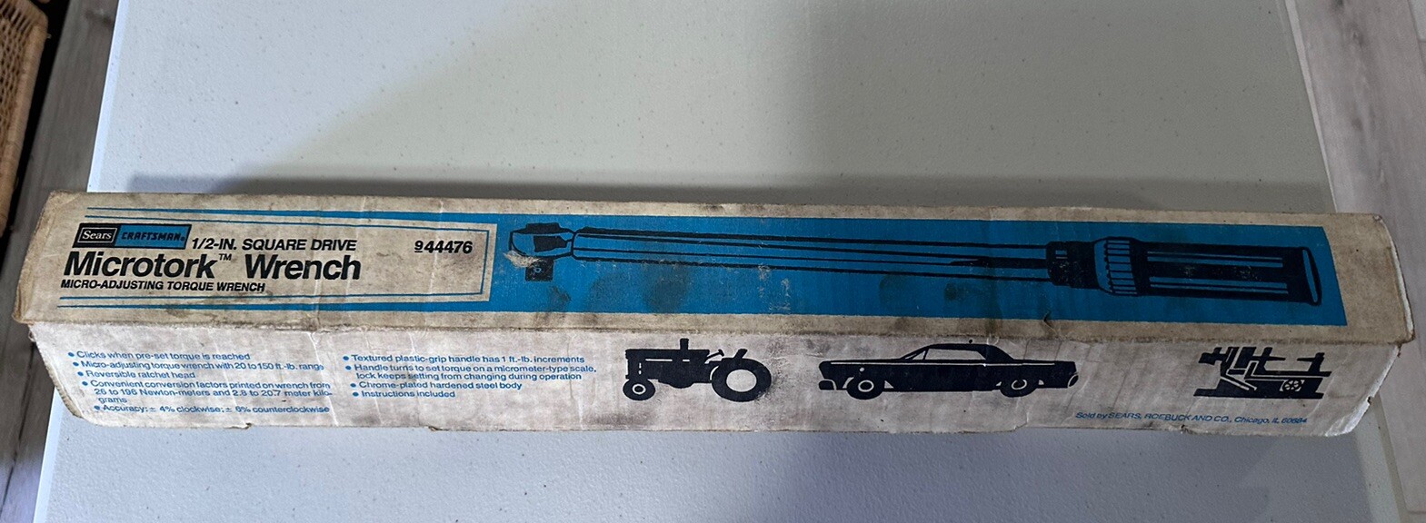 Sears Craftsman 1/2" Microtork Micro Adjusting Torque Wrench No 944476