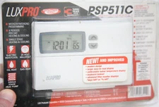 LUX PRO PSP511LC SINGLE STAGE HEATING & COOLING PROGRAMMABLE Thermostat WS596