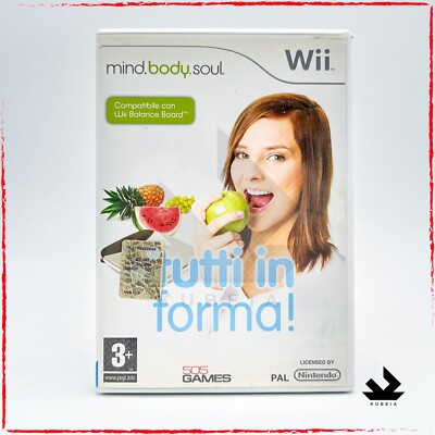MIND BODY SOUL ALL IN SHAPE BALANCE BOARD - ITALIAN COMPLETE - NINTENDO WII