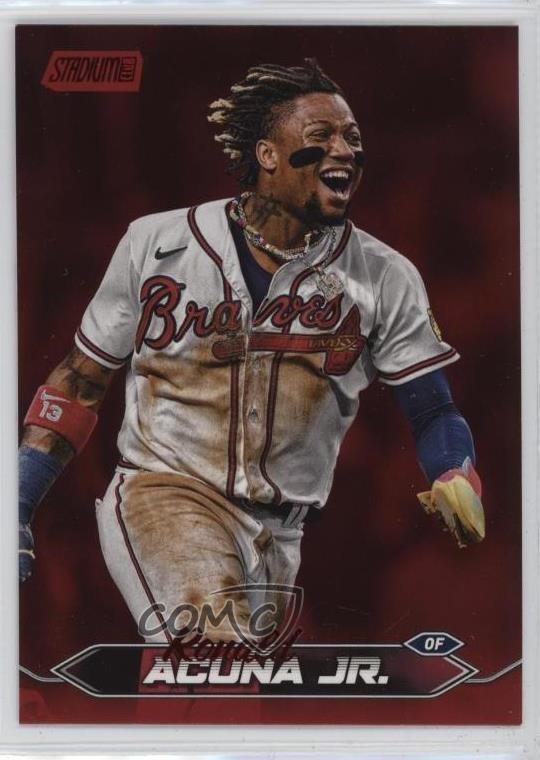 2024 Topps Stadium Club Red Foil Ronald Acuna Jr Ronald Acuña Jr #100