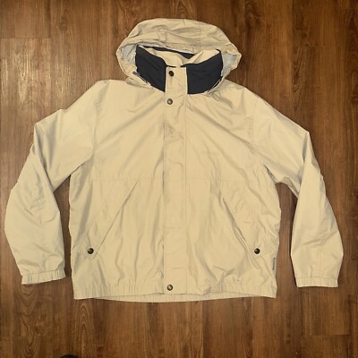 VINTAGE 90s Pacific Trail Windbreaker Jacket Tan Brown Mens Size XL