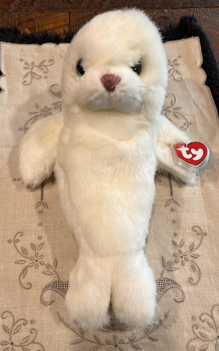 Ty Classics Misty Plush 11in White Seal Stuffed Animal Ty Classics Misty Plush 11in White Seal Stuffed Animal