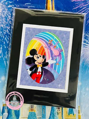 Maria Mickey 2025 Disney Parks Maria Stuckey Figment Mickey Mouse Epcot Mini Print ...
