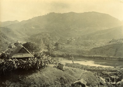 Madagaskar Chutes du Koma Wasserfall altes Foto Ramahandry 1910'