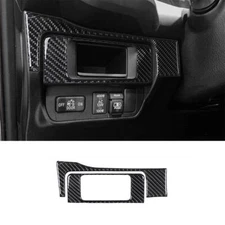 Carbon Fiber Interior Headlight Control Cover Trim For Toyota Tacoma 2016-2022