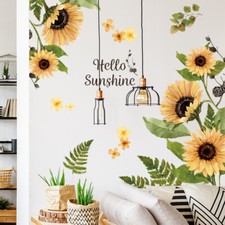 Sunflower Flower Removable Wall Sticker Art PVC Mural Decal Wall Home Decor US