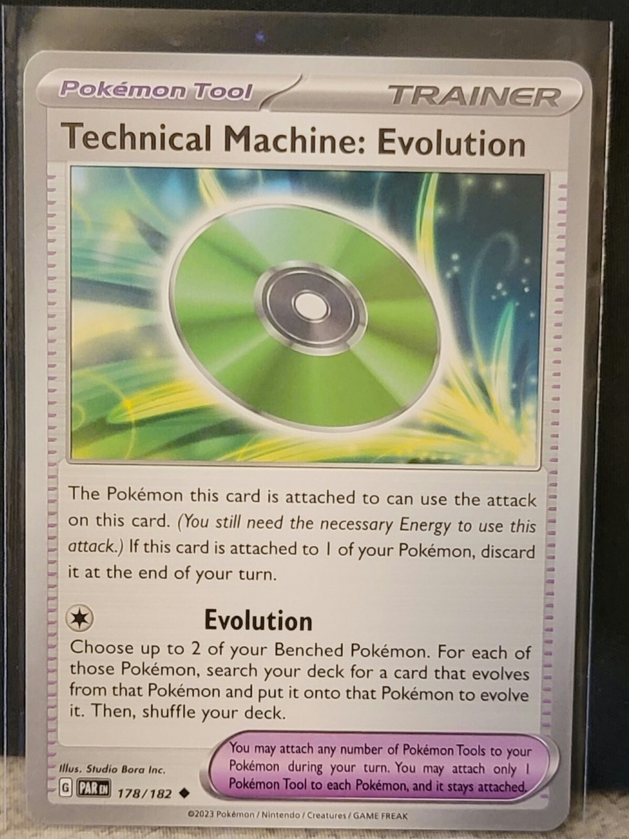 Pokemon TCG Card Technical Machine: Evolution 178/182 Paradox Rift