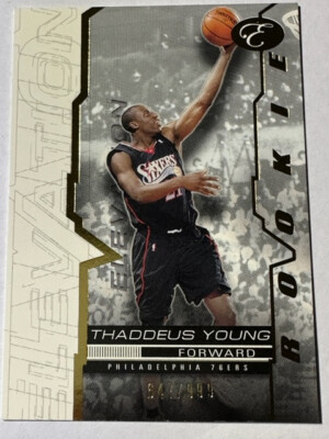 2007-08 Bowman Elevation NBA Rookie Philadelphia 76ers Thaddeus Young /999