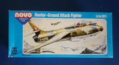 VNTG NOVO 1:72 SCALE ''HUNTER-GROUND ATTACK FIGHTER'' MODEL KIT #78075 NEW IN BOX