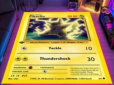 Pokemon Rug,Pokemon Cards Rug,Kids Rug,Boy Room Rug,Retro GameRug,Game Rug,Anime