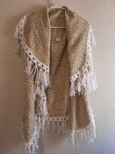 WOMENS JULIETTE JAKE , TAN, & BEIGE "THE TALLULAH" VEST - ONE SIZE - Picture 2 of 6